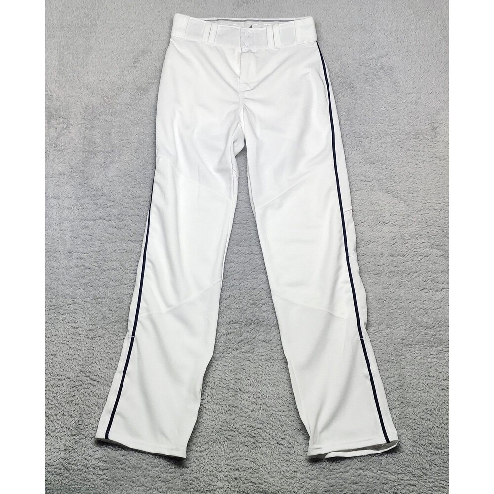 Alleson Athletic Men's Baseball Pants White Navy Blue Striped Size M Medium